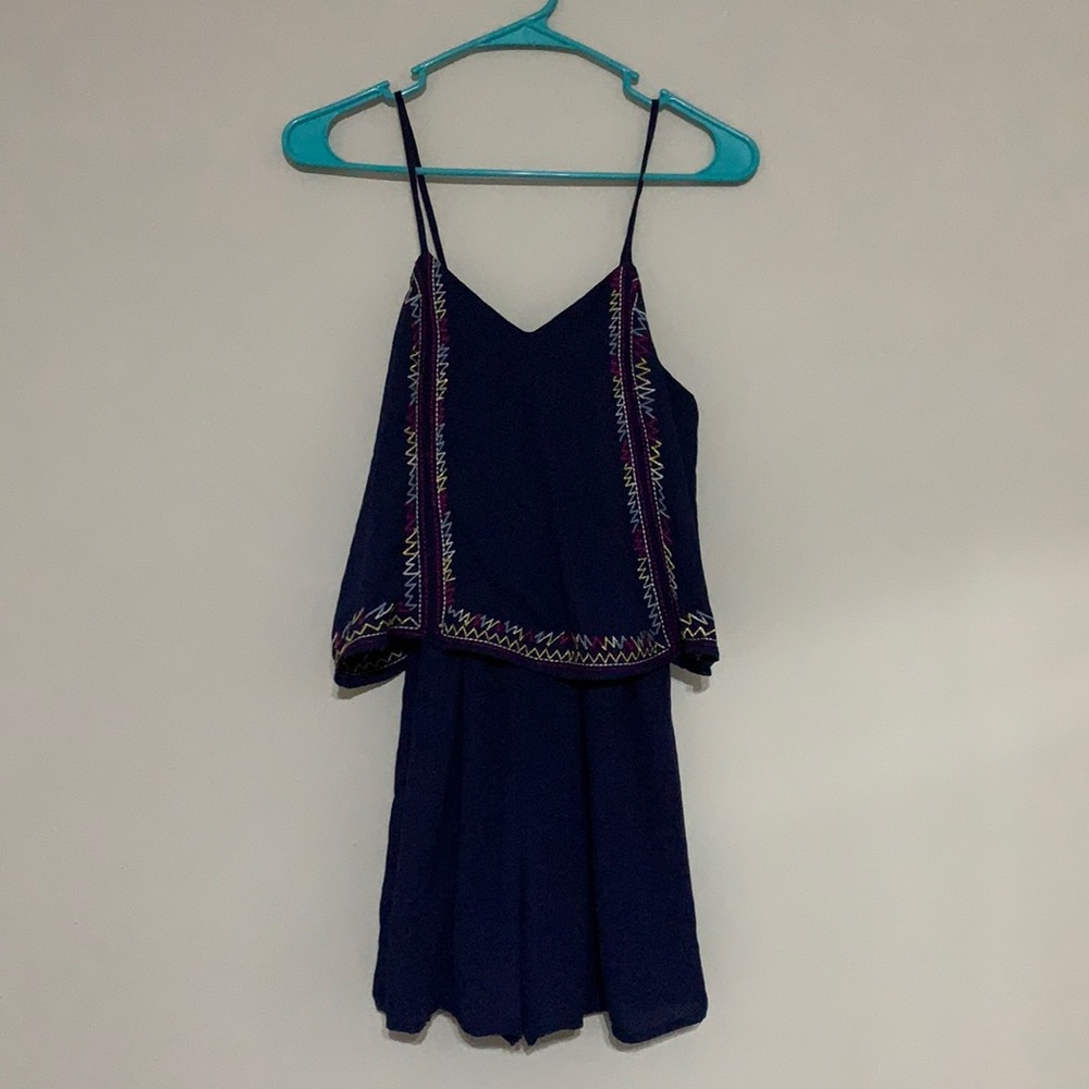 Exhilaration Navy Blue Romper- size 00